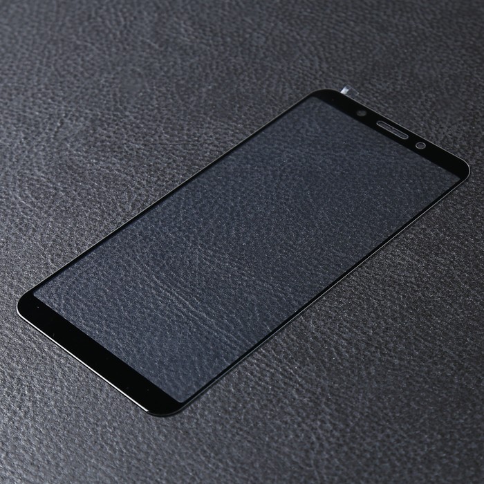 Стекло закаленное с цветной рамкой (fullscreen) для OPPO A83 DF oColor-02 (black)