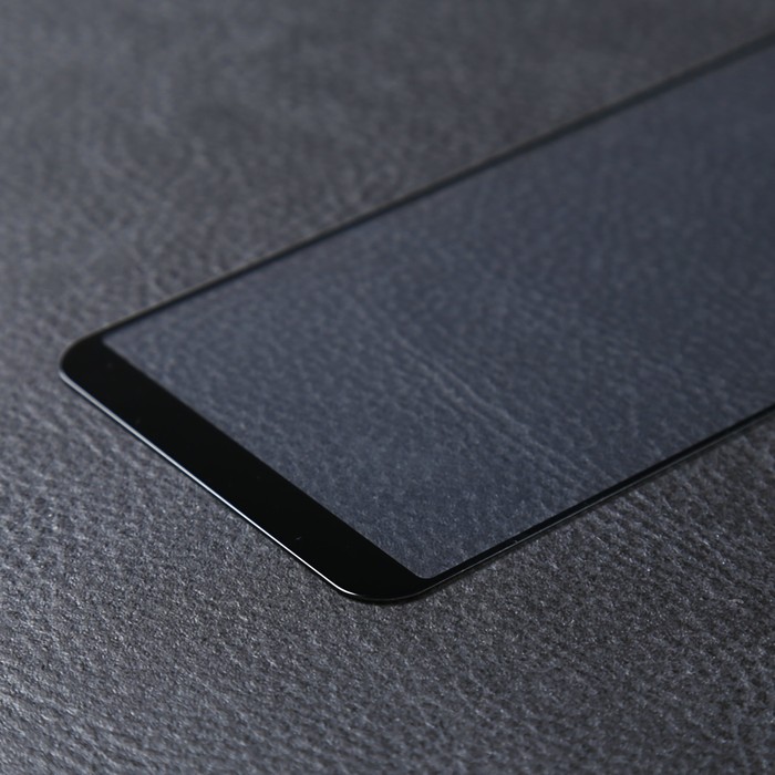 Стекло закаленное с цветной рамкой (fullscreen) для OPPO A83 DF oColor-02 (black)