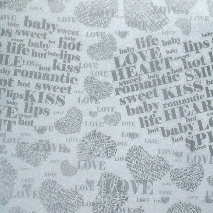 Пергамент флористический вощеный "Хорошее настроение", серебро, 0,5 х 10 м