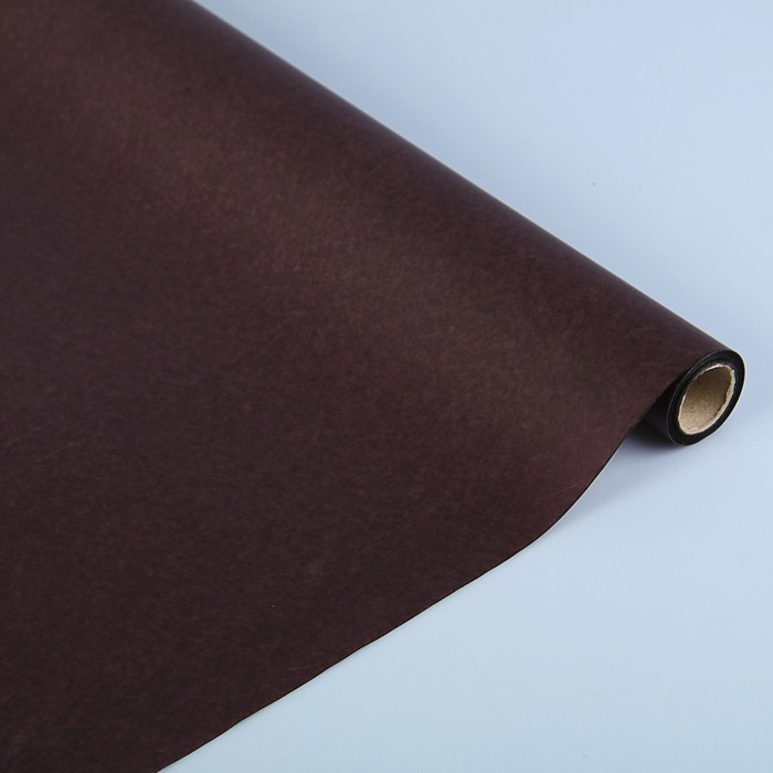 Пергамент флористический вощеный, горький шоколад, 0,5 х 10 м