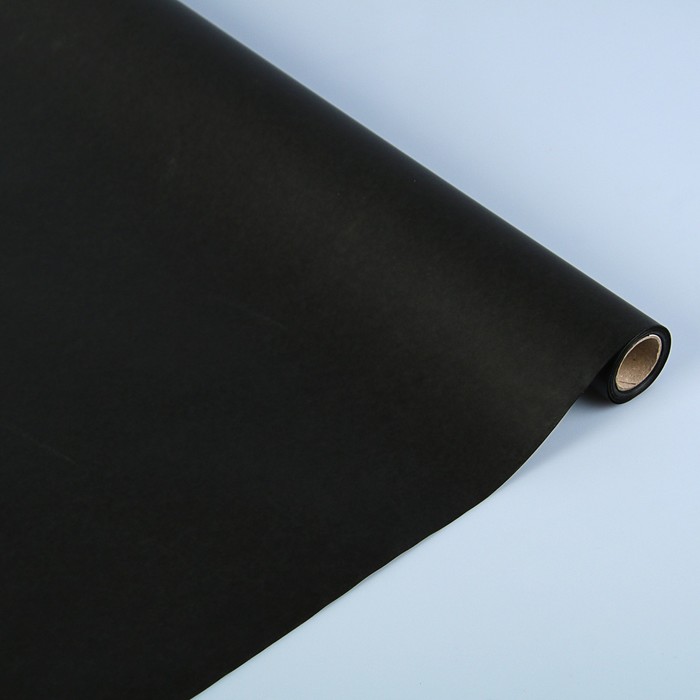 Пергамент флористический вощеный, черный, 0,5 х 10 м
