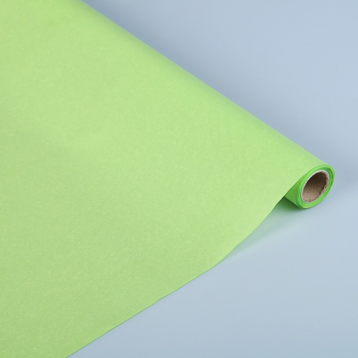 Пергамент флористический вощеный, зеленое яблоко, 0,5 х 10 м