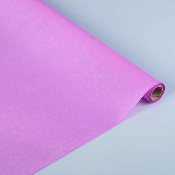 Пергамент флористический вощеный, лавандовый, 0,5 х 10 м