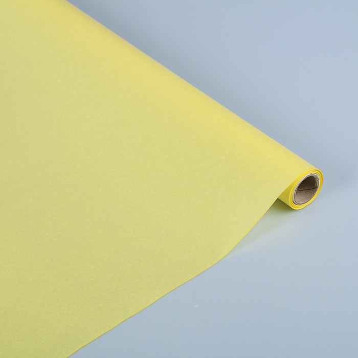 Пергамент флористический вощеный, светло-желтый, 0,5 х 10 м