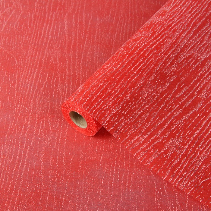 Фетр рельефный "Сантал", красный, 0,5 х 10 м