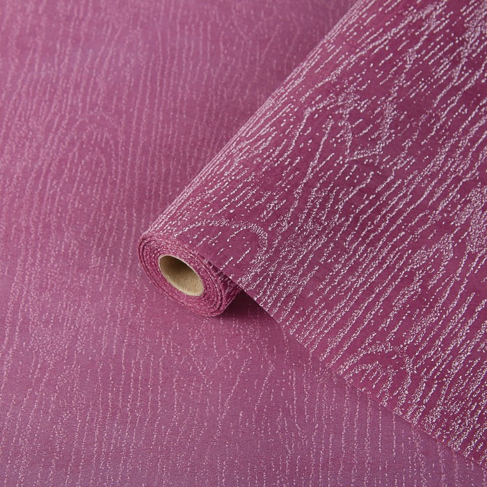 Фетр рельефный "Сантал", баклажановый, 0,5 х 10 м