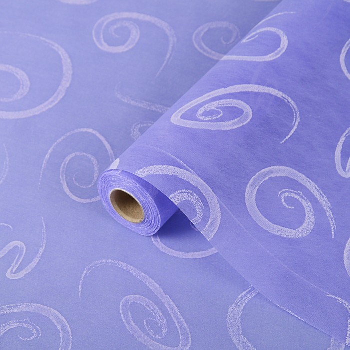 Фетр рельефный "Завитки", фиолетовый, 0,5 х 10 м
