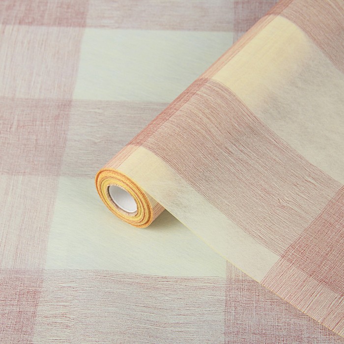 Фетр "Тартан", молочный шоколад, 0,5 х 15 м