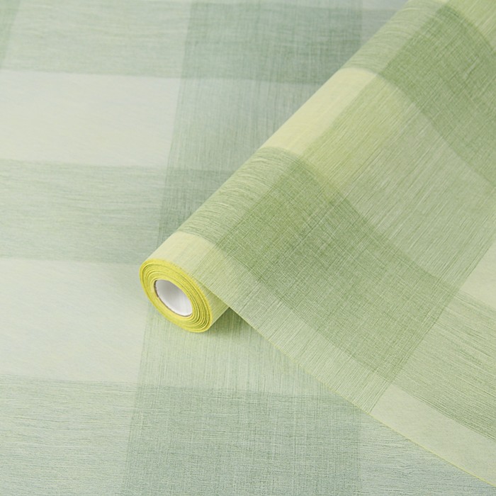 Фетр "Тартан", травяной, 0,5 х 15 м