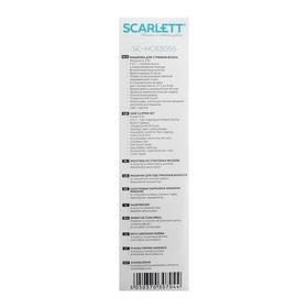 Машинка для стрижки волос Scarlett SC-HC63055, АКБ, 2 насадки, чёрная