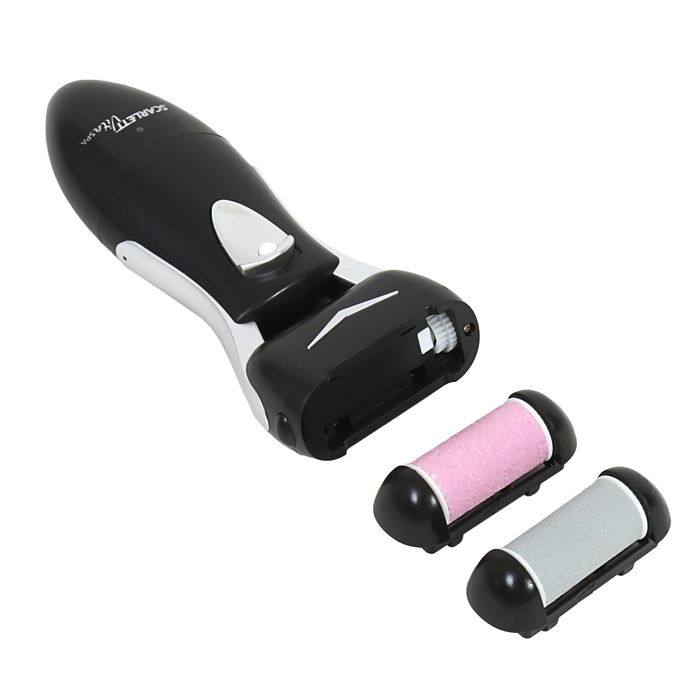 Прибор по уходу за ногами Scarlett SC-CA304PS11, работа от аккумулятора, черный