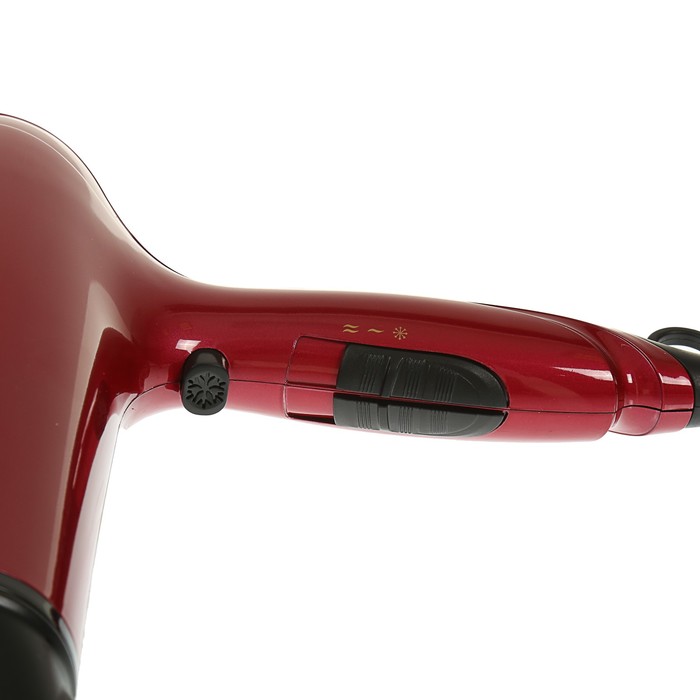 Фен Sakura SA-4029R, 2200 Вт, 4 температуры, 2 скорости, черно-красный