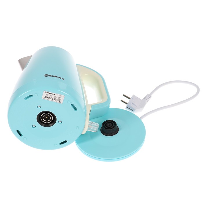Чайник электрический Sakura SA-2146BL, 1800 Вт, 1.8 л, молочно-голубой