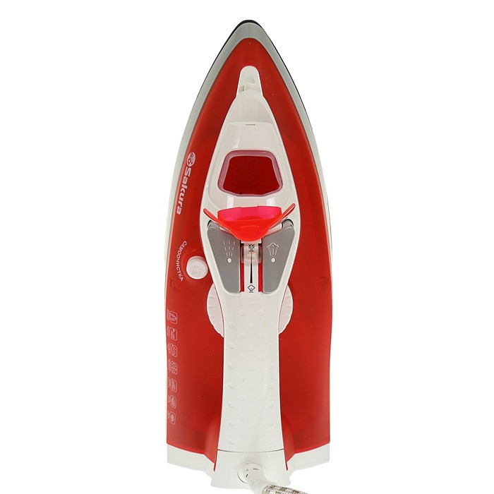 Утюг Sakura SA-3018CR, 2400 Вт, керамическая подошва, красный