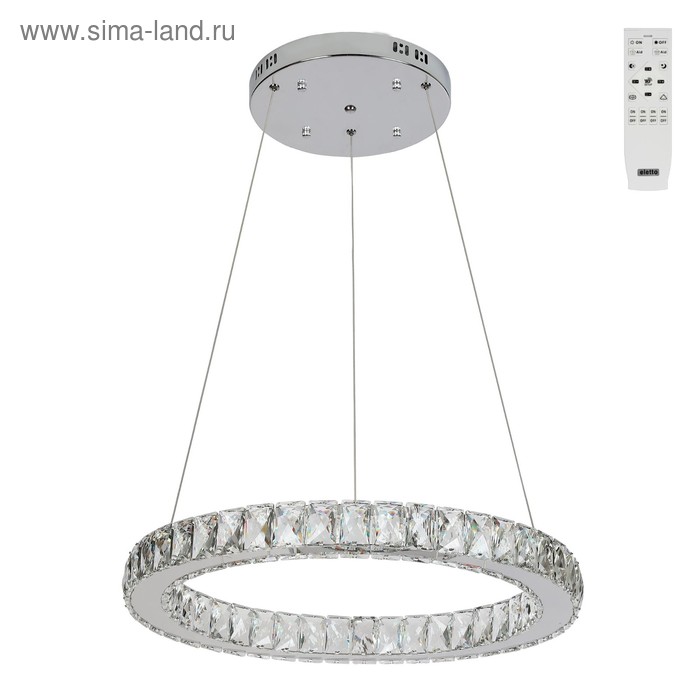 Люстра Olimpia 80Вт LED хром 67x67x11 см
