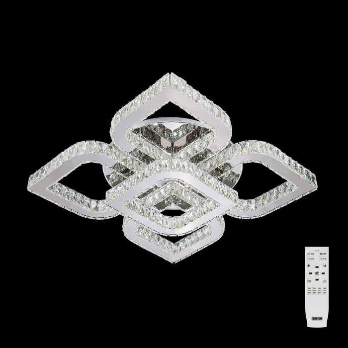 Люстра Lavita 120Вт LED хром 80x80x23,5см