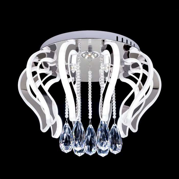 Люстра Krown 82Вт LED хром 52,5x51,5x31см