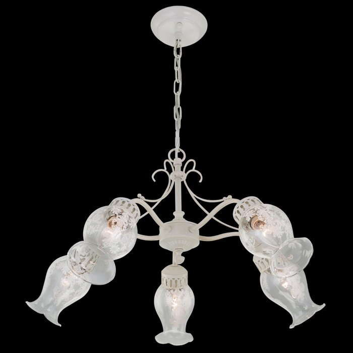 Люстра "Метафора" 5x60Вт E14 светлый 48x48x28см