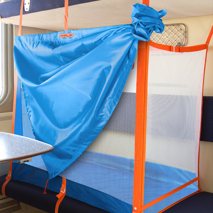 Ж/д манеж «Трапеция» (0+) со шторкой