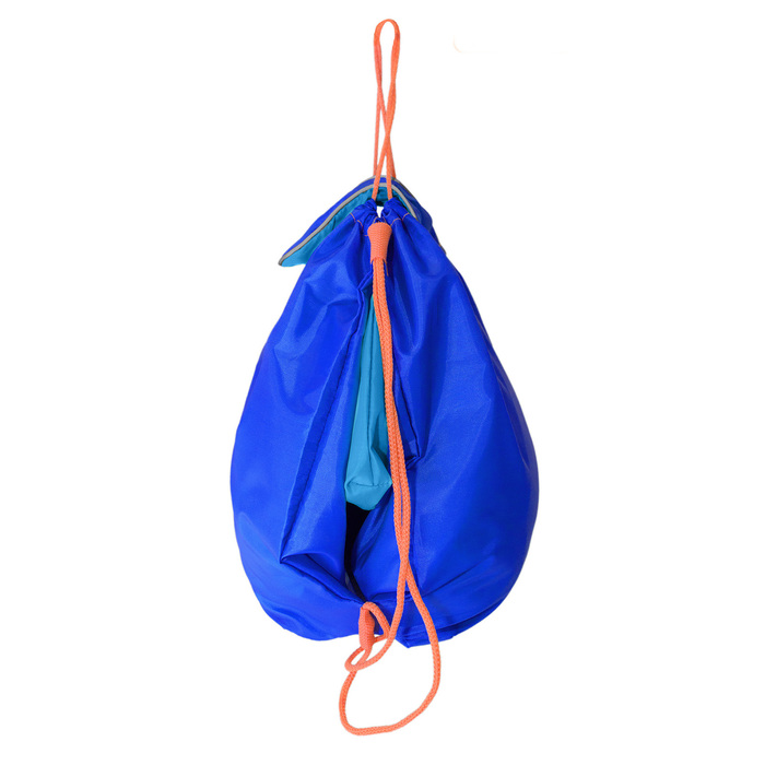 Рюкзак-мешок «Всёвлезайка», цвет василёк с голубым