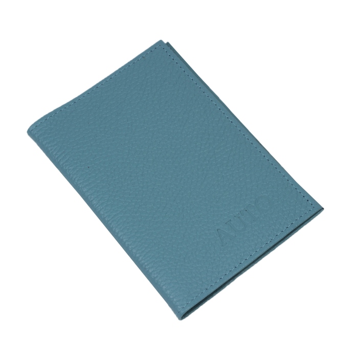 Обложка для автодокументов, отдел для паспорта, цвет бирюзовый