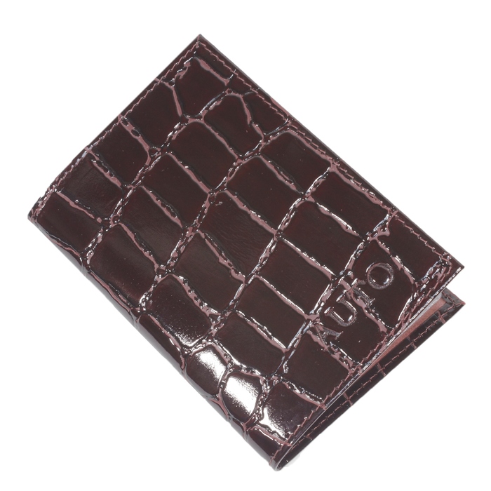 Обложка для автодокументов, отдел для паспорта, цвет бордовый