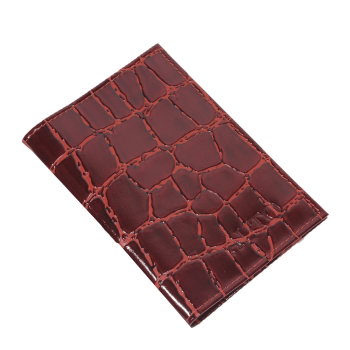 Обложка для автодокументов, отдел для паспорта, цвет красный