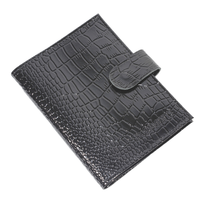 Обложка для автодокументов, отдел для паспорта, цвет чёрный