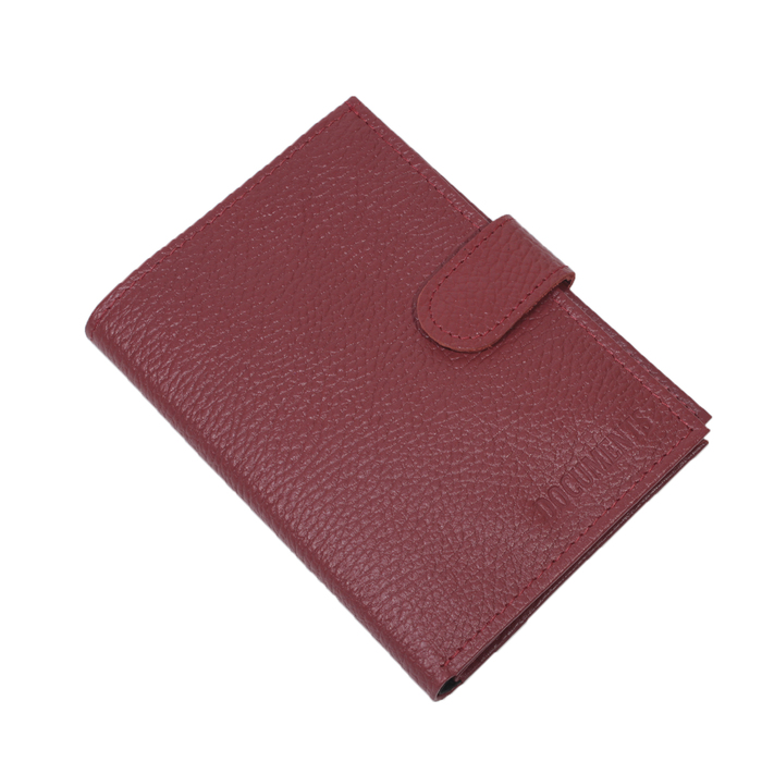 Обложка для автодокументов, отдел для паспорта, для купюр, цвет красный