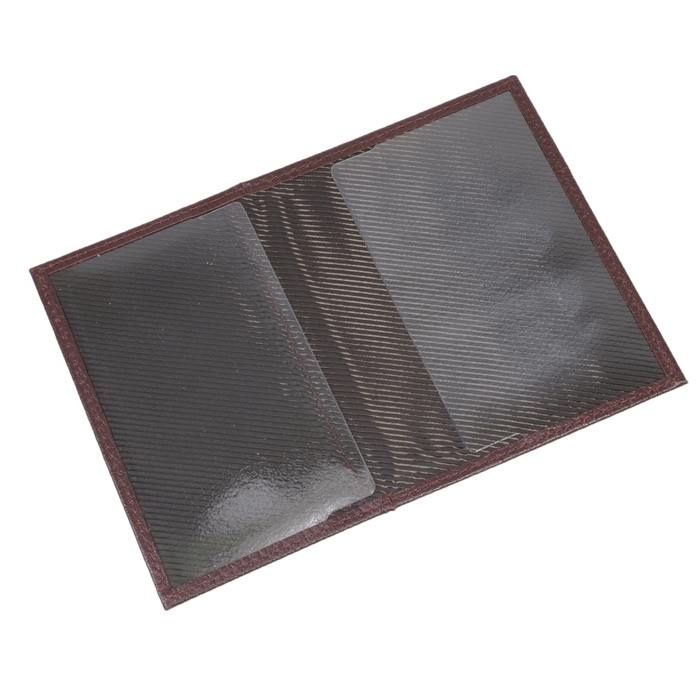 Обложка для паспорта с карманом, цвет бордовый