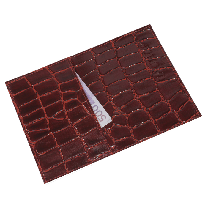 Обложка для паспорта с карманом, цвет красный