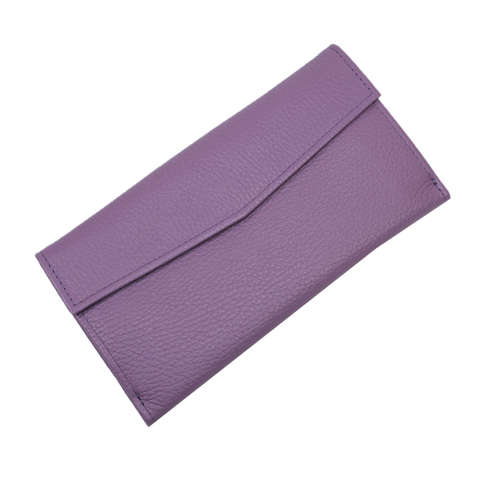 Кошелёк женский,кнопка, н/к, сирень флотер Пр954-119