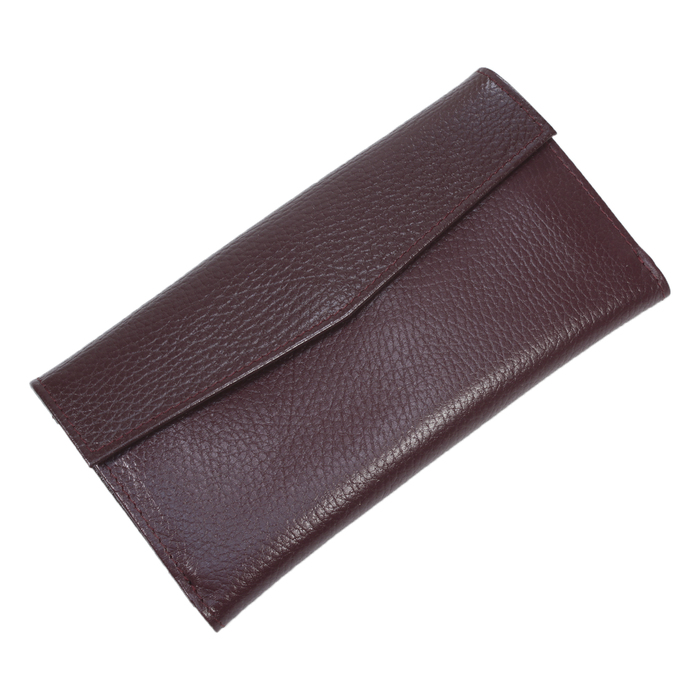 Кошелёк женский,кнопка, н/к, бордо флот Пр954-120