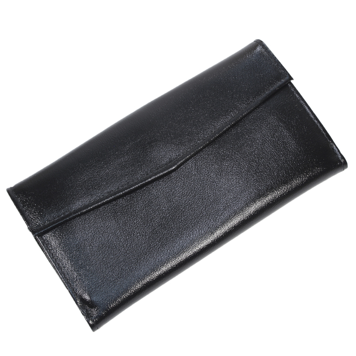 Кошелёк женский,кнопка, н/к, чёрный Пр954-3