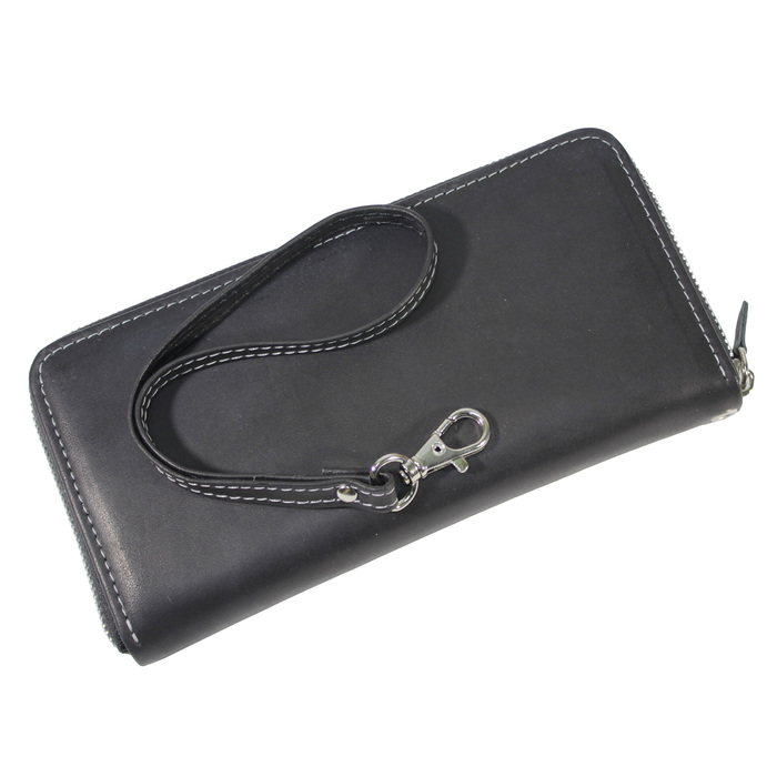 Кошелек женские кошельки,молния н/к, чёрный Пр956-1000