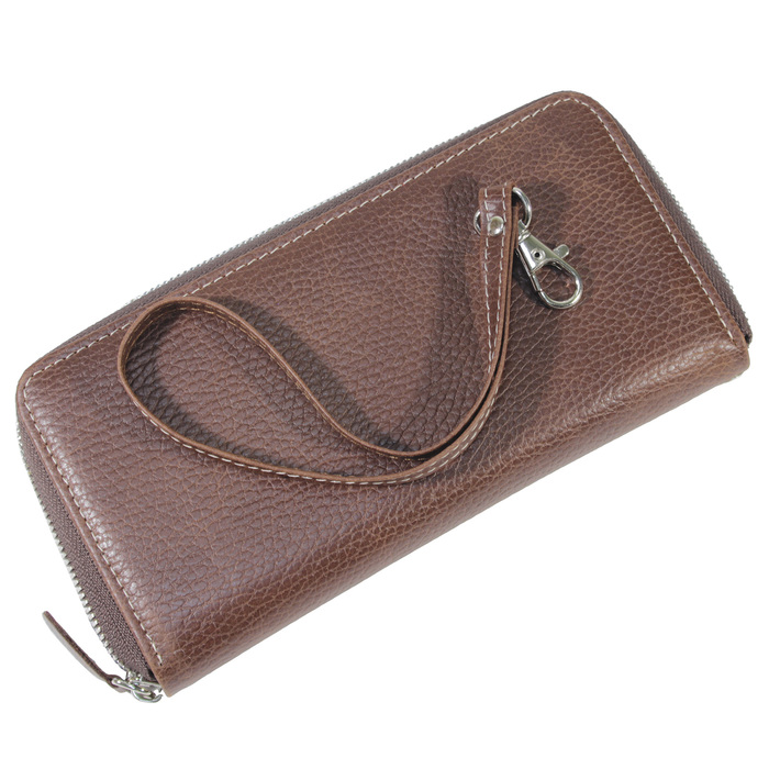 Кошелек женские кошельки,молния н/к, коричневый флотер Пр956-208