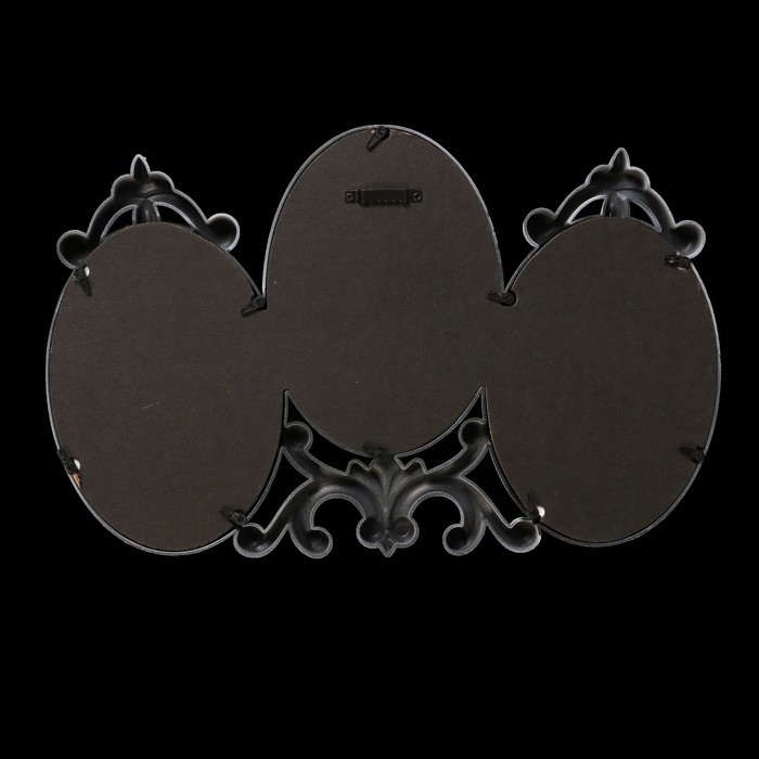 Фоторамка пластик на 3 фото 10х15 см "Модерн" белая 23х36 см