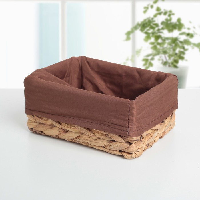 Корзина для хранения плетеная 19х14х8 см "Косы" малая