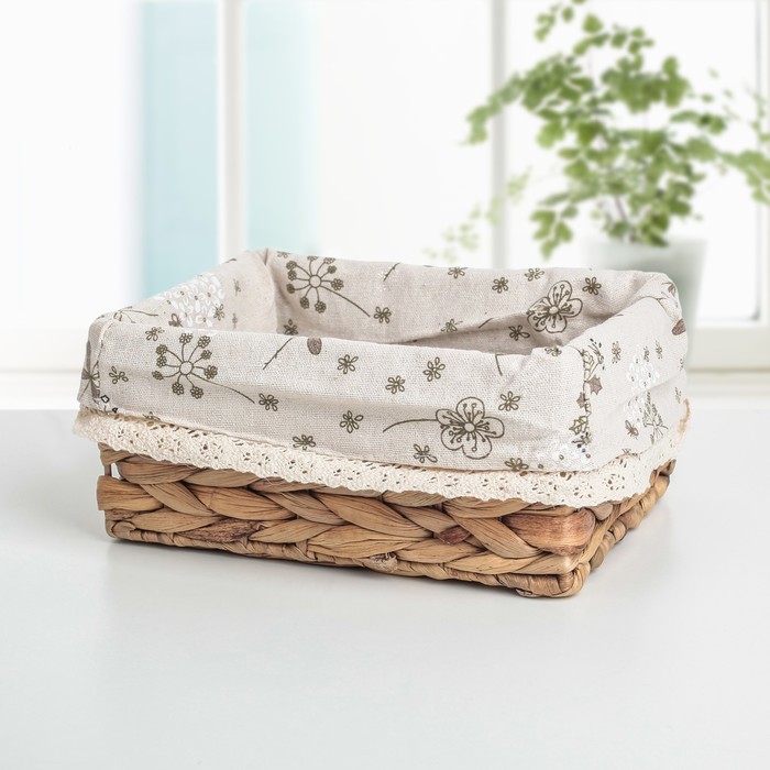 Корзина для хранения плетеная 26х20х12 см "Луг" большая