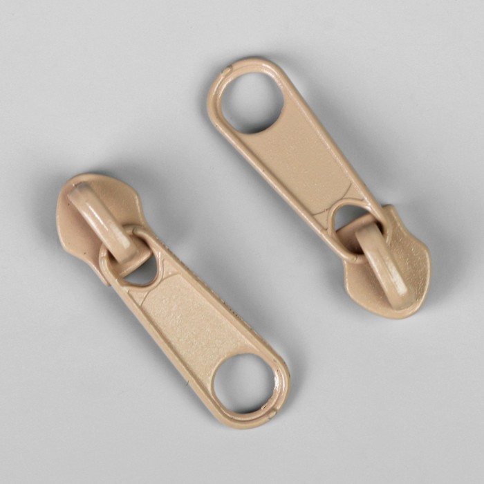 Замок галантерейный, к молнии, спираль, № 7, цвет слоновая кость