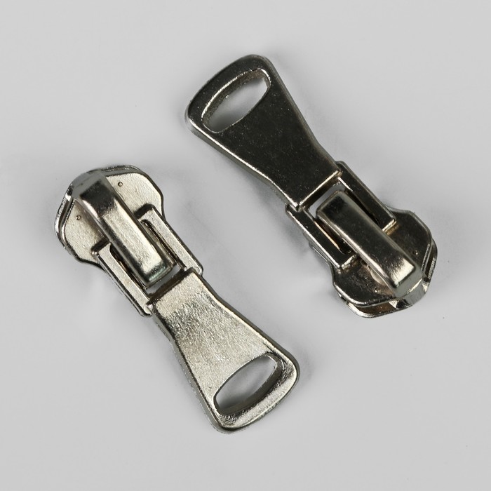 Замок автоматический, к молнии, №5, цвет никель