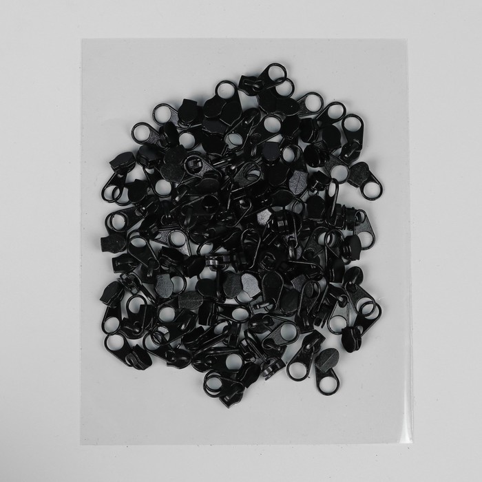 Замок галантерейный, к молнии, спираль, № 3, цвет чёрный