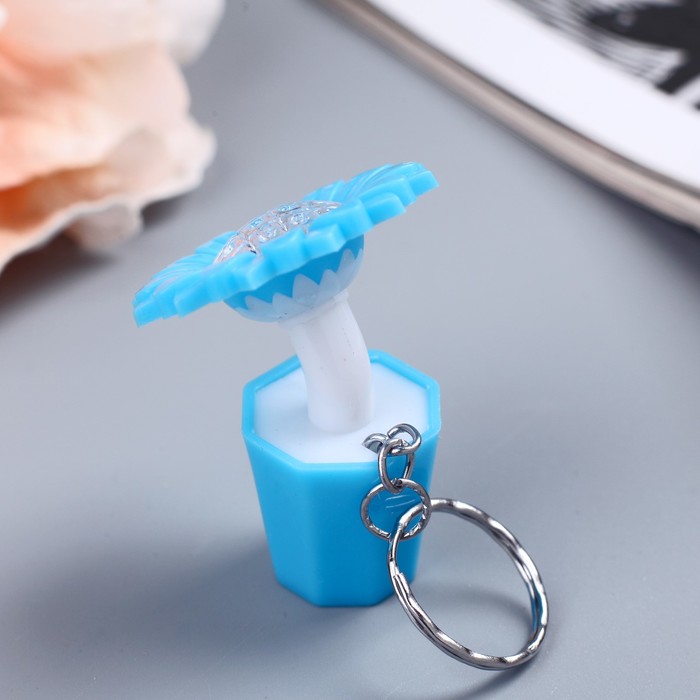 Фонарик на кольце "Цветочек в горшочке" мигает МИКС 5,7х3,5х3,5 см