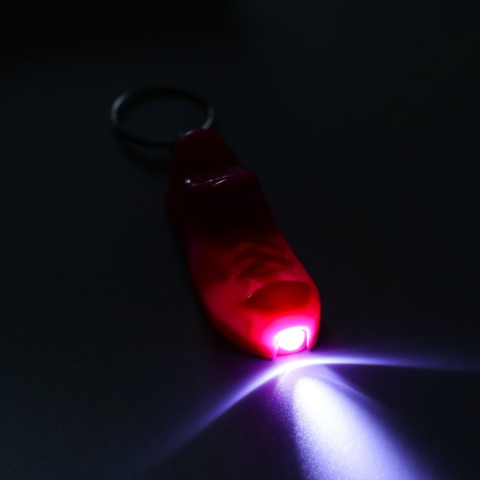 Фонарик свет на кольце "Ботинок" светится МИКС 4,7х1,7х0,8 см