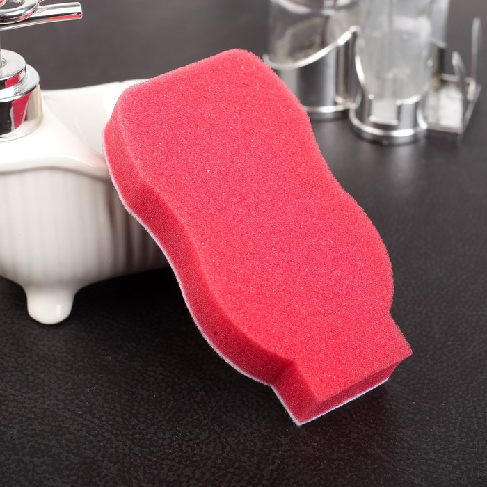 Набор губок для посуды, 2 шт 13х7х2,5 см "Кетчуп"