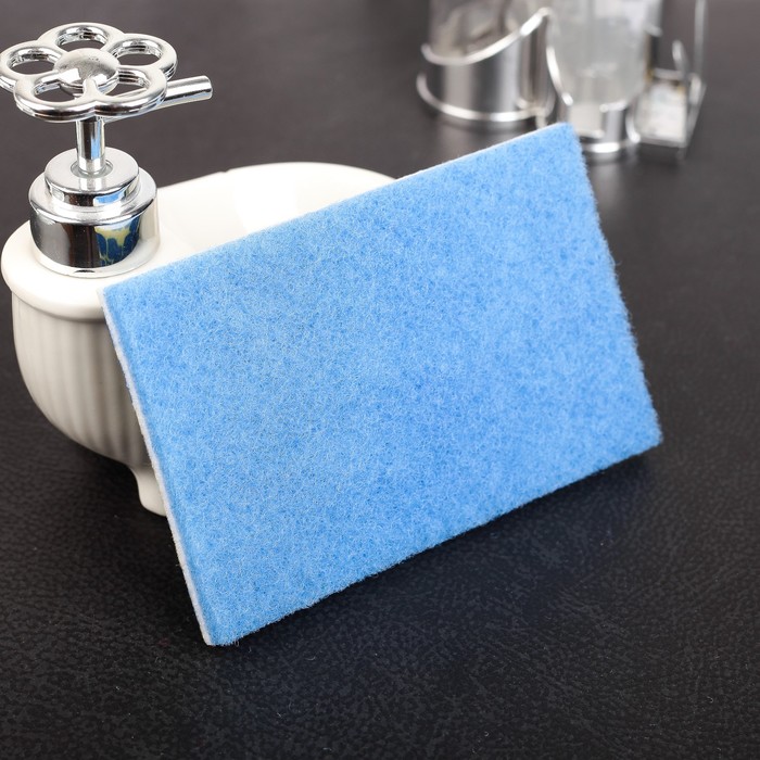 Набор губок для посуды, 3 шт 15х9х0,8 см