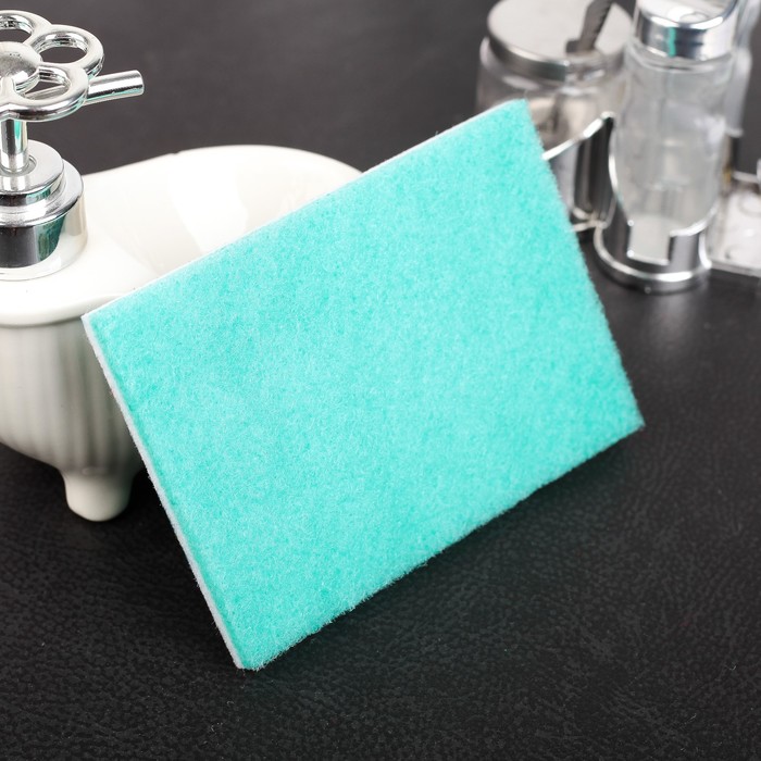 Набор губок для посуды, 3 шт 15х9х0,8 см