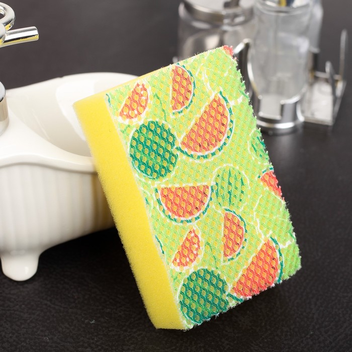 Набор губок для посуды, 3 шт 11х7х3 см