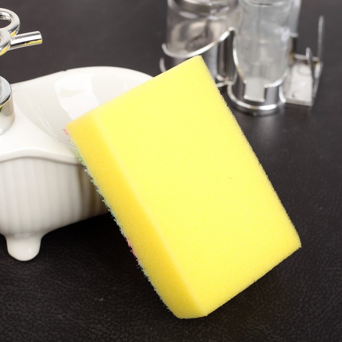 Набор губок для посуды, 3 шт 11х7х3 см