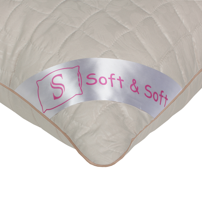 Одеяло Soft&Soft Овечья шерсть 140х205 см, микрофибра с тисн., овечий шерстипласт 300 г/м2